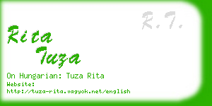rita tuza business card